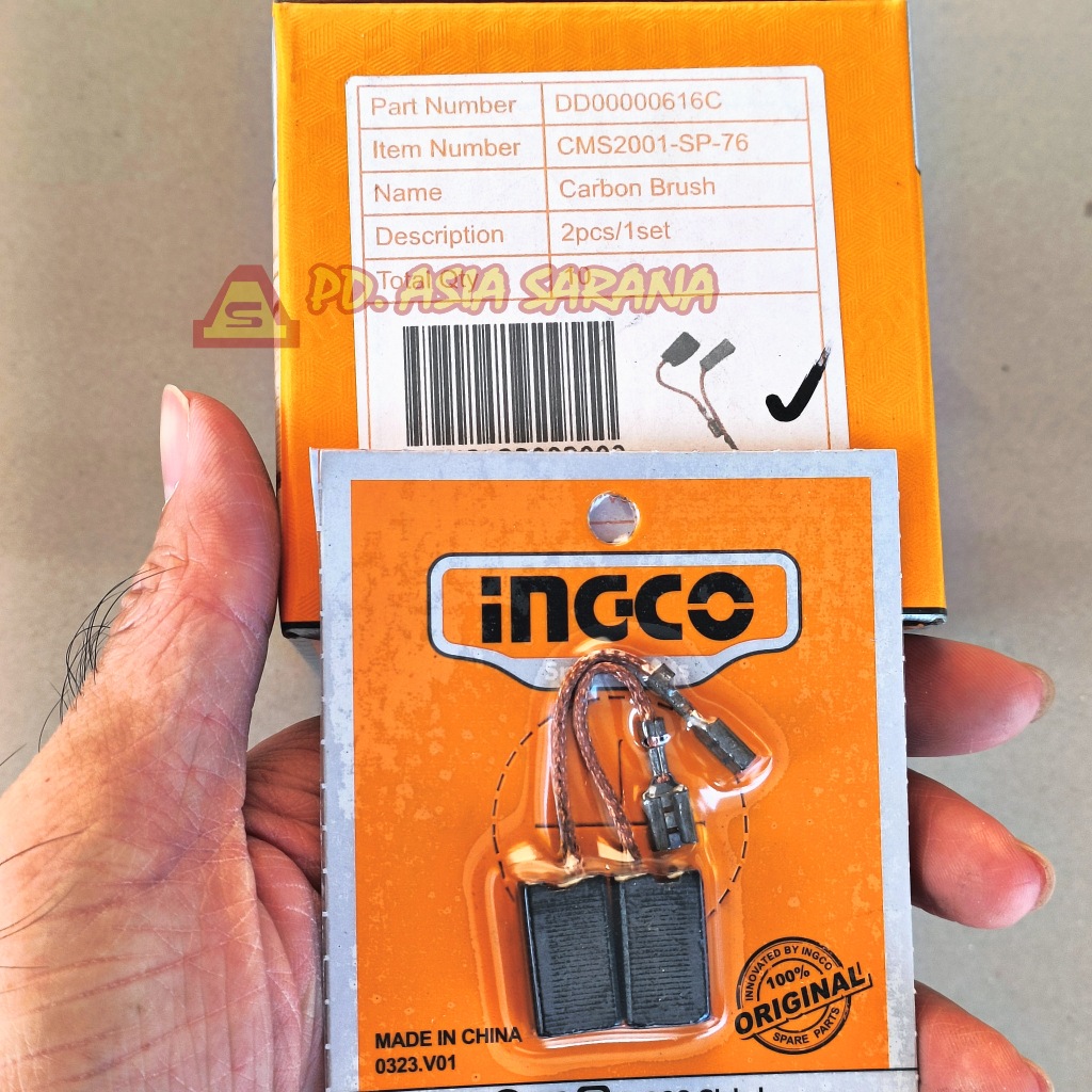 Carbon Brush Cordless Miter Saw CMS2001-SP-76 INGCO Mesin Potong Kayu Aluminium DD00000616C