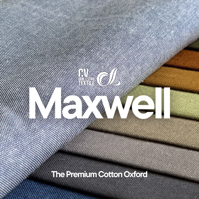 Kain Oxford Denim Premium Bahan MAXWELL / Oxford - Harga per 0.5 yard