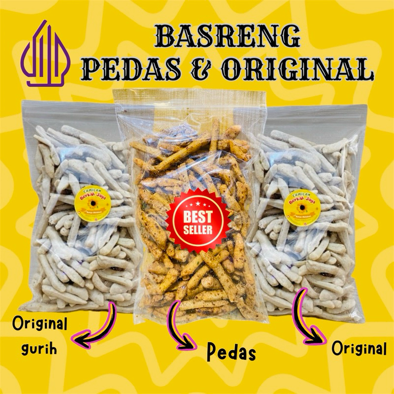 

(COD) Basreng Pedas dan Oiginal 250gr | Camilan Kekinian Pedas, Gurih dan Renyah | Kripik Bakso Goreng