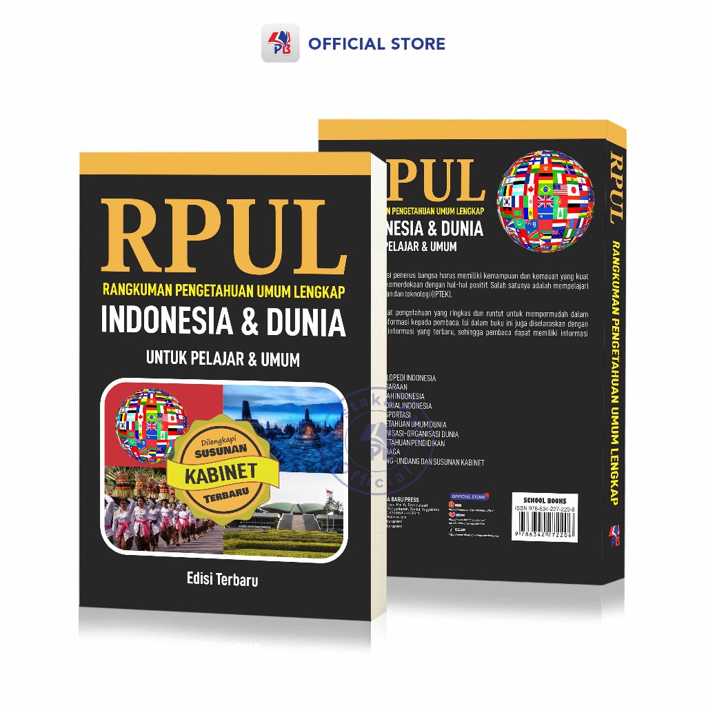 Buku RPUL Indonesia Dan Dunia Dilengkapi Susunan Kabinet Terbaru / Pustaka Baru Press