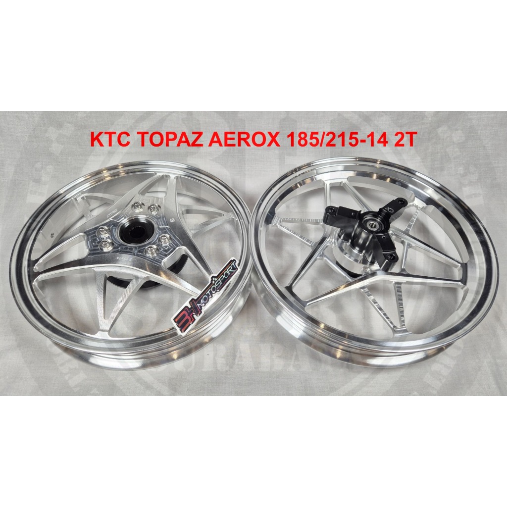 VELG KTC TOPAZ AEROX 185 215 14 2T SILVER/CHROME