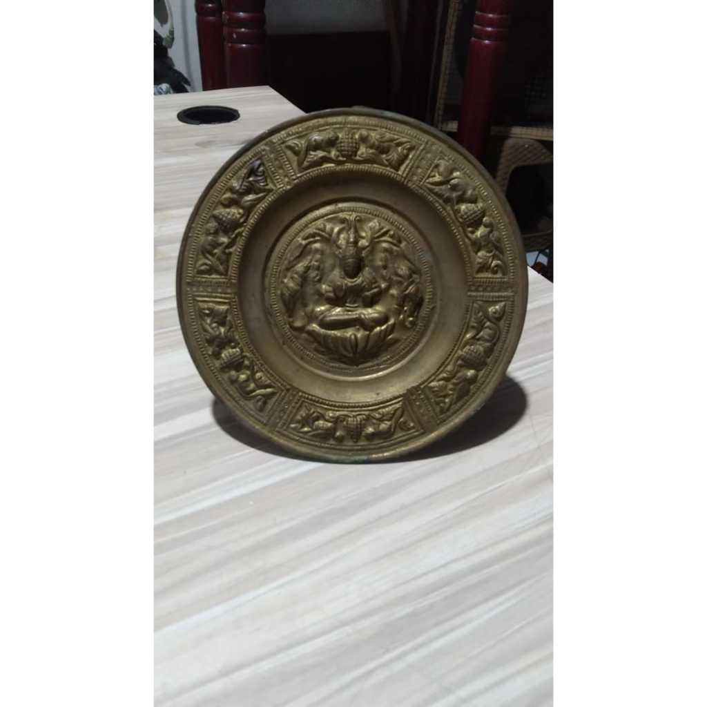 Plat Kuningan Dewa Siwa Kuno Jadul Antik
