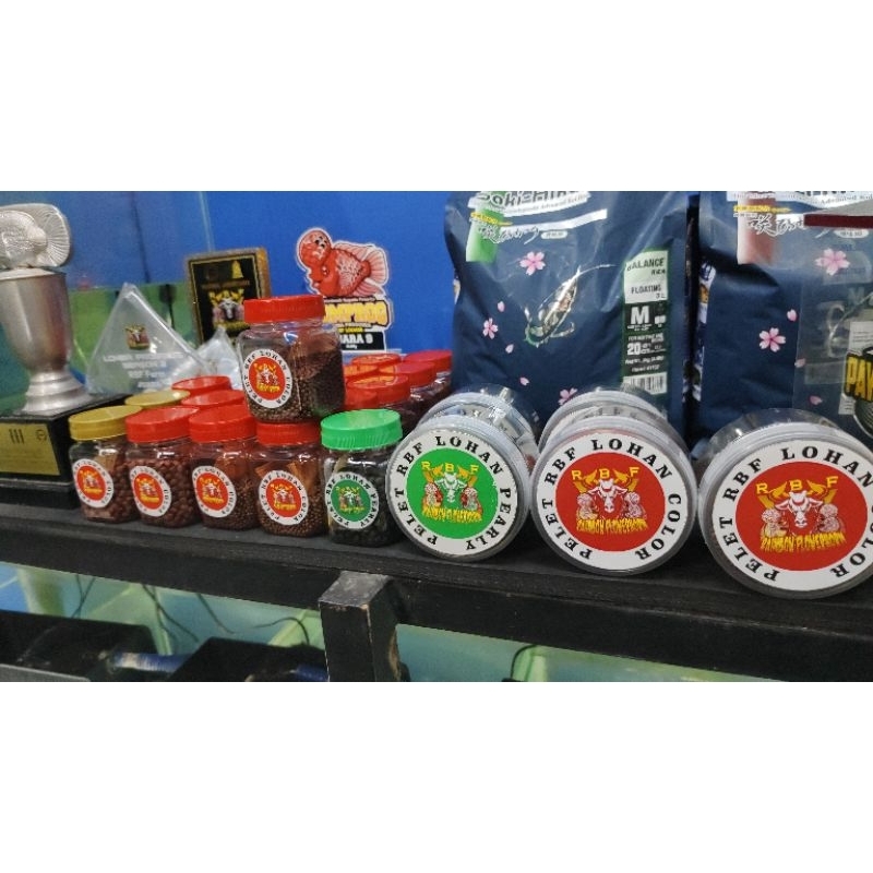 Pakan/pelet ikan louhan Untuk mutiara dan jenong