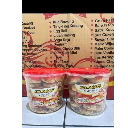 

kue kacang mak enak toples