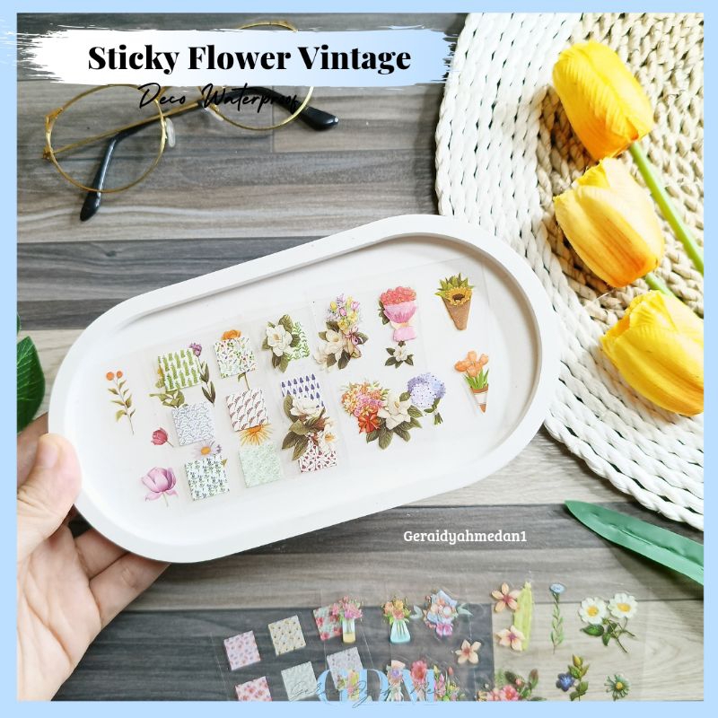 

Stiker Flower Vintage Deco Waterproof