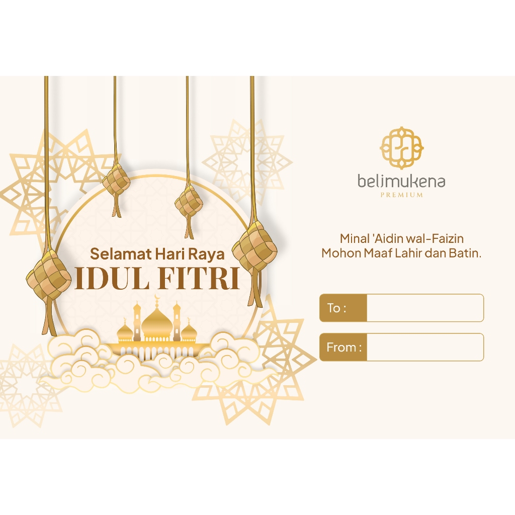 

BELIMUKENA PREMIUM - Kartu Ucapan Idul Fitri / Kartu Ucapan Lebaran