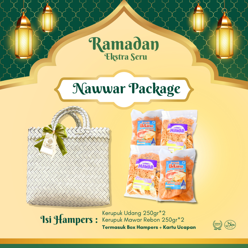 

NAWWAR PACKAGE Kerupuk udang candi jawi 250gr*2 + Kerupuk mawar rebon 250gr*2 Cemilan Kering Goreng Kerupuk Food Rebon Udang