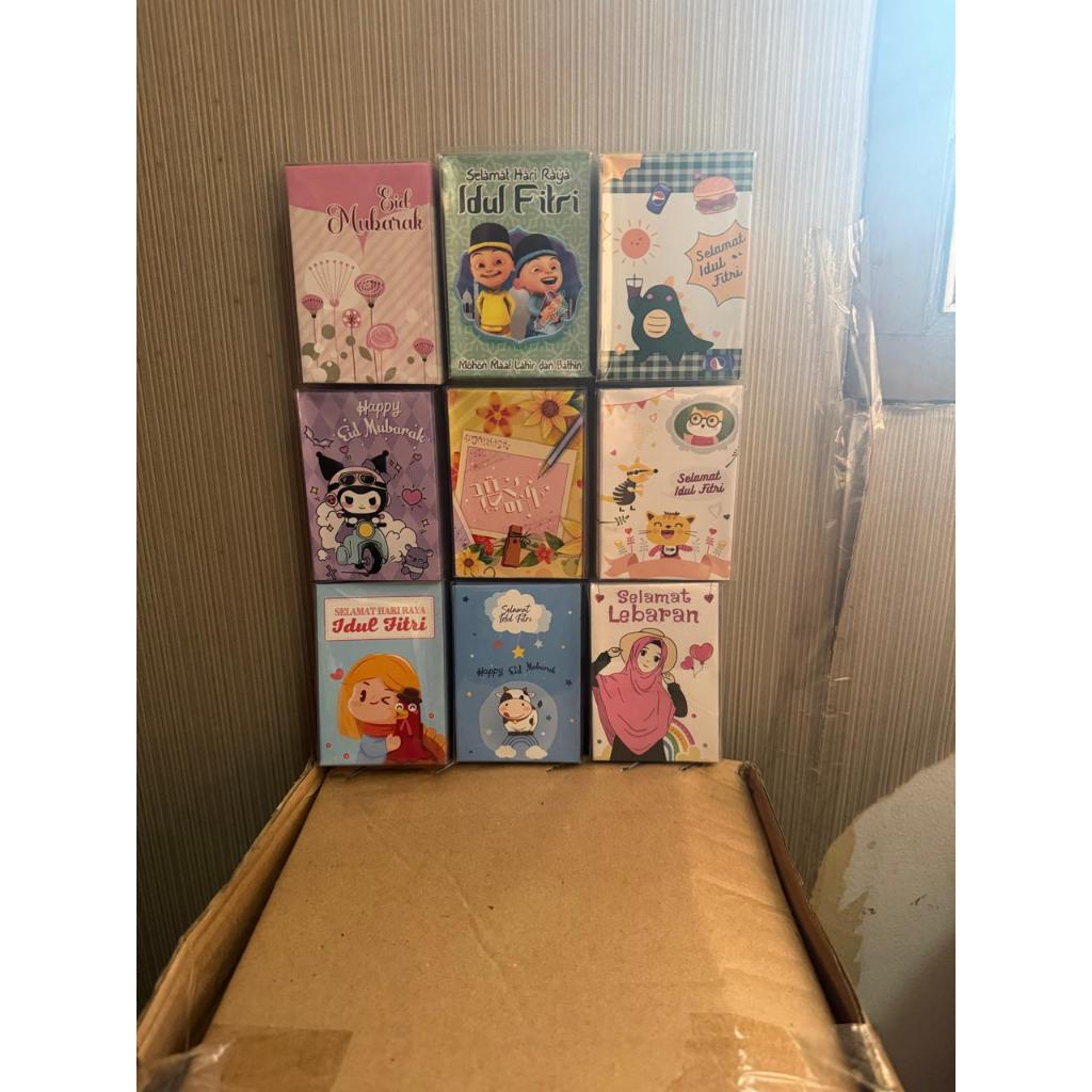 

Amplop Lebaran Hari Raya Idul Fitri isi 50 pcs uk. 7 x 10 / Motif Kartun Lucu / Amplop kemasan Mika