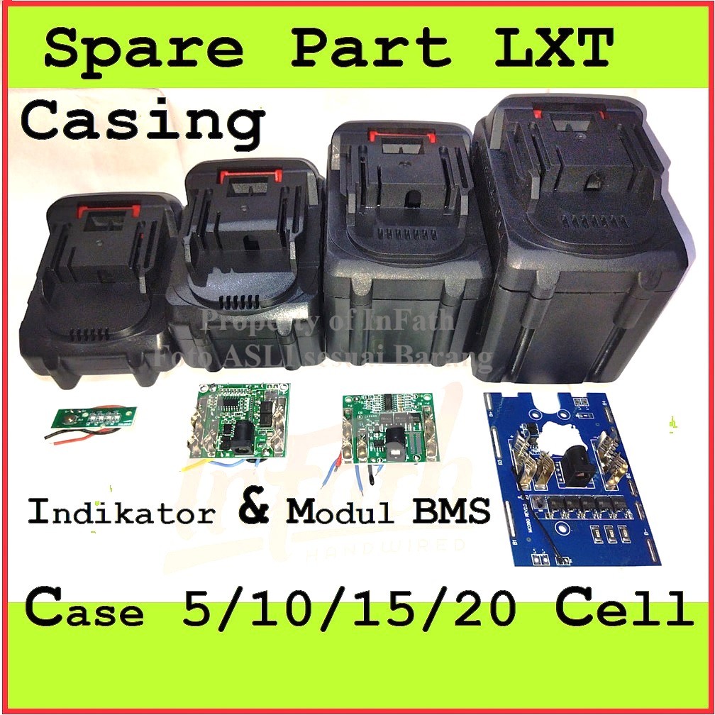 InFath - Sparepart Casing LXT BMS 3 5 MOSFET cover housing box case wadah tempat cover batere batera