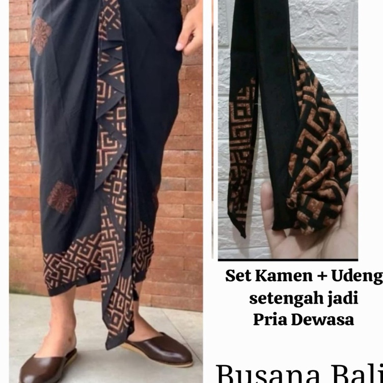 KODE I34V Set Kamen batik setengah jadi  udeng setengah jadi  kamen dewasa