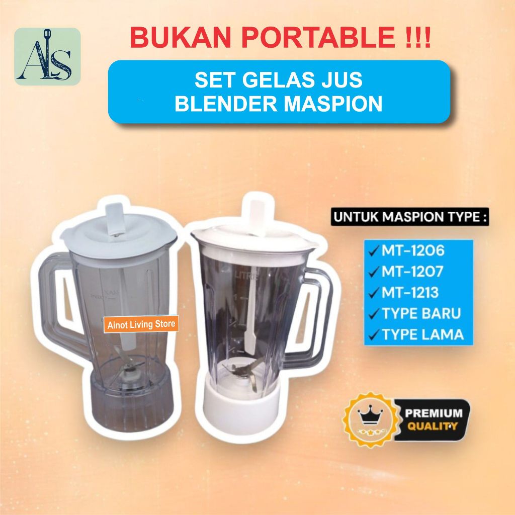 [ALS] SET Gelas Jus Blender Maspion - Gelas Blender Maspion MT 1206 - Gelas Blender Jus Maspion MT 1
