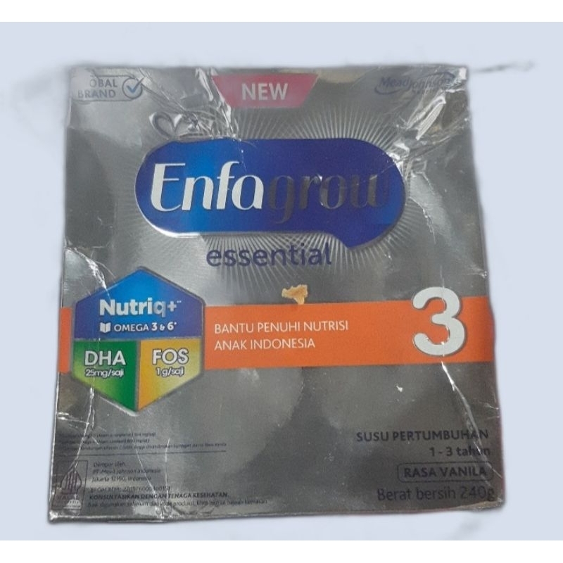 

PROMO TERMURAH..!! ENFAGROW ESSENTIAL 3 VANILA 240g (RIJEK BOX)