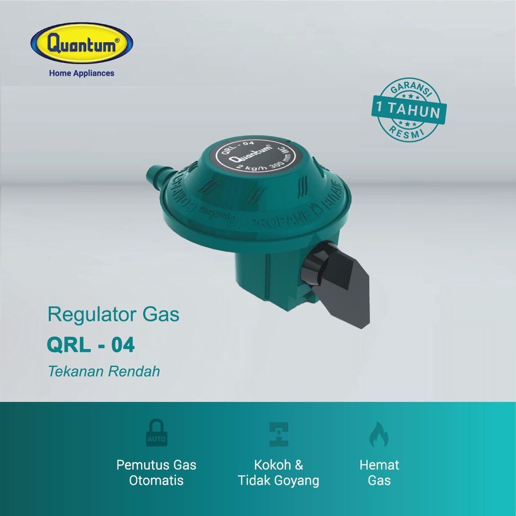[Free Bubble] COD Regulator Quantum QRL04 Regulator Gas LPG - Harga Terbaik - Kualitas Terbaik - SNI