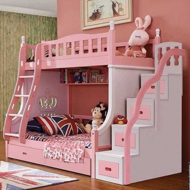 Tempat tidur tingkat anak susun, Dipan anak tingoat 3 kasur