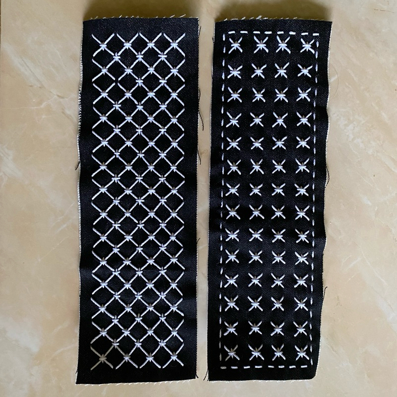 SASHIKO PANJANG DAPAT 2 PATCH TAMBALAN JEANS