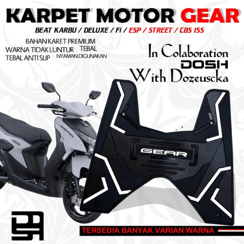 Aksesoris Karpet Motor Gear 125 - Karpet Gear 125 - Alas Kaki Gear - Pijakan kaki gear