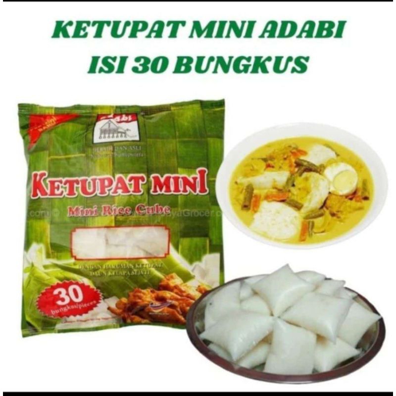 

Ketupat Adabi Mini Isi 30 Bungkus - Ketupat Instan