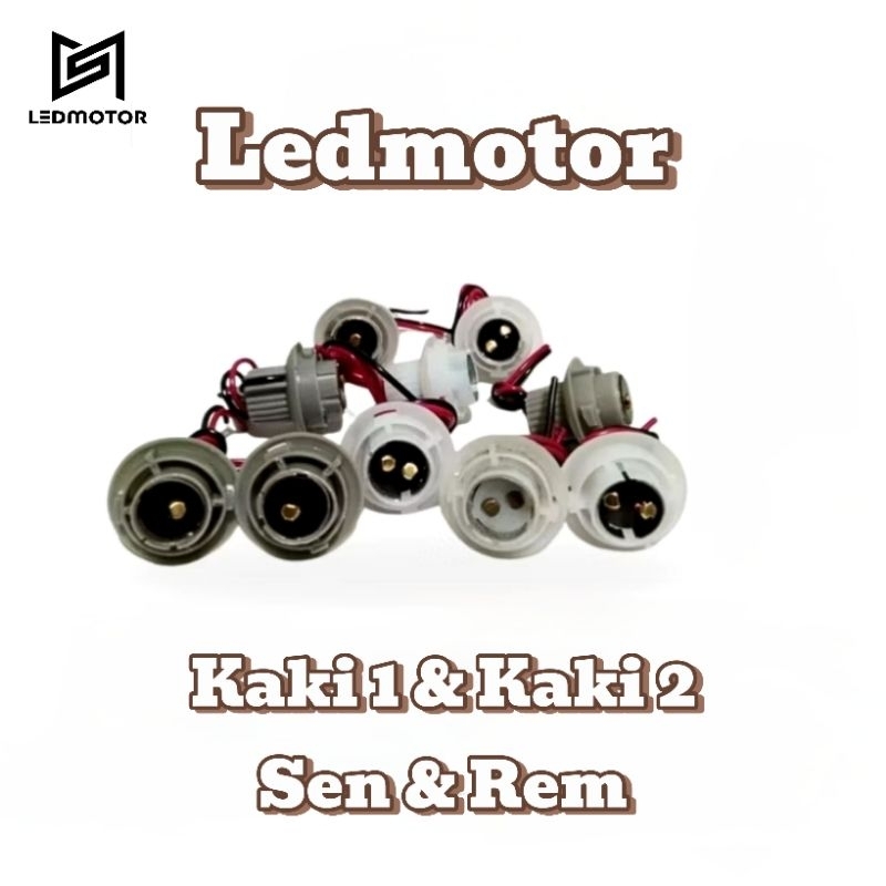 Soket / Fitting Lampu Sen Sein Rem Kaki 1 & Kaki 2 soket Sen Rem Motor Mobil Universal