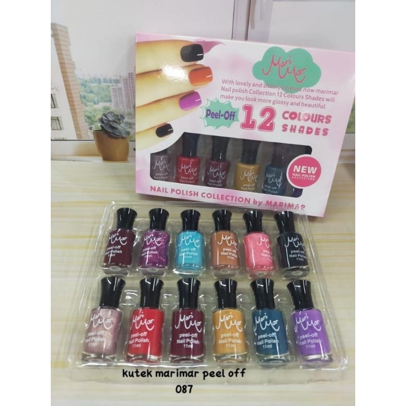 Kutek Marimar Peel Off 1 BOX ISI 12 PCS ( BPOM )