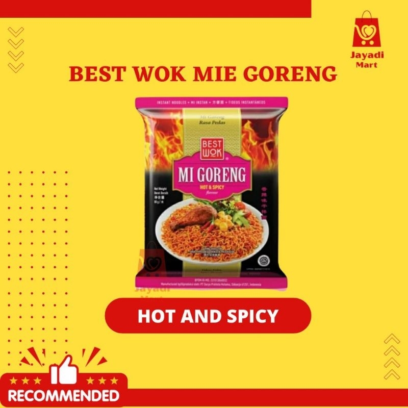

BEST WOK MIE GORENG ORIGINAL/ BACKPEPPER SEAFOOD / HOT &SPICY