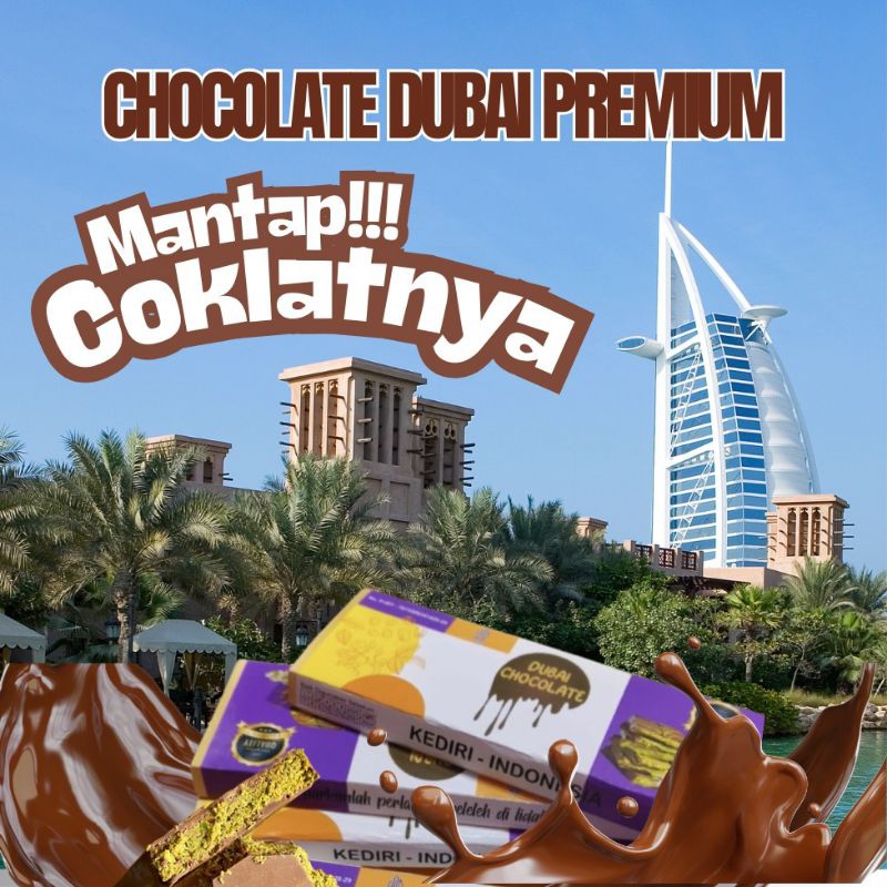

coklat Dubai premium isian kunafa asli
