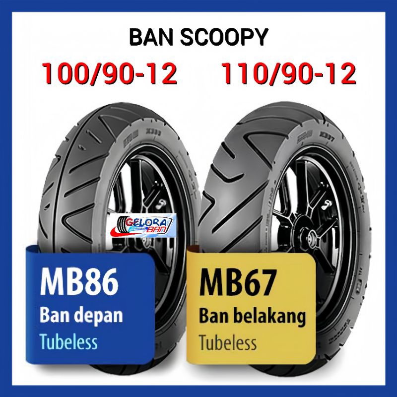 Terlaris Ban Matic Scoopy Irc 100/90-12 110/90-12 Ban Irc Mb86 100/90-12 Ban Irc Mb67 110/90-12 Ban