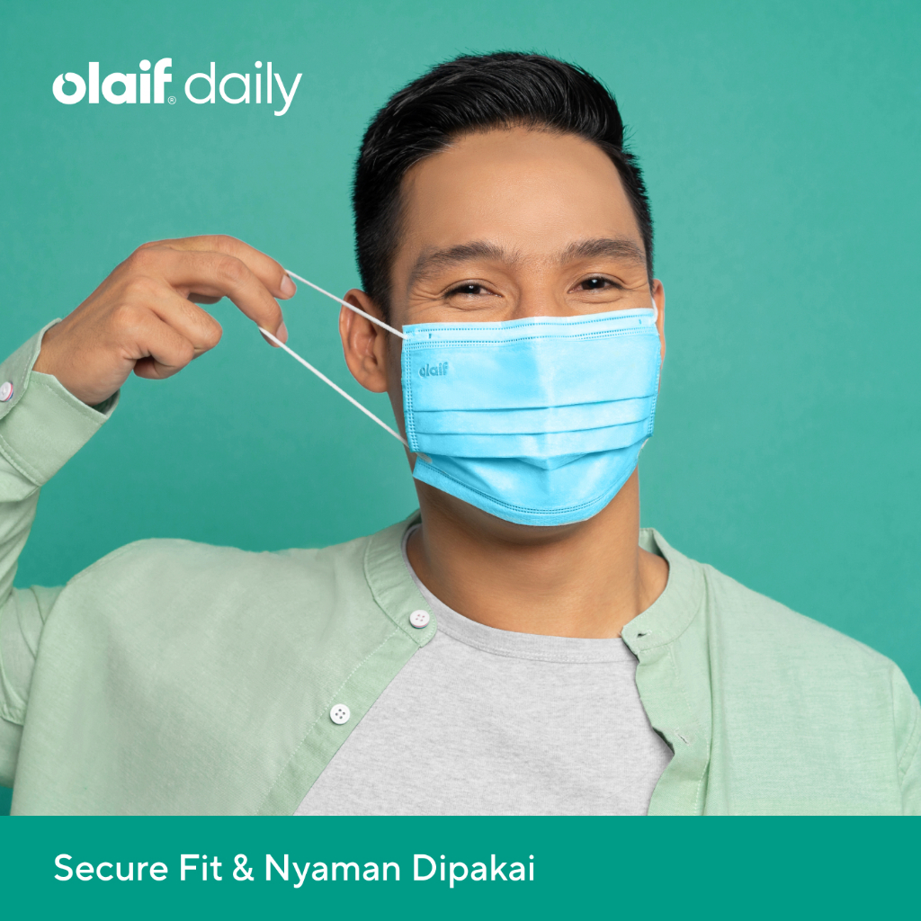 Murah Olaif 4 Ply Surgical Face Mask - Masker Medis - 50pcs