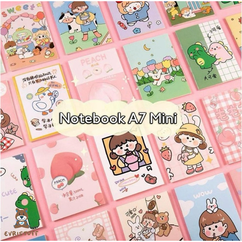 

Buku Tulis Notebook A7 Mini Motif Kartun Lucu
