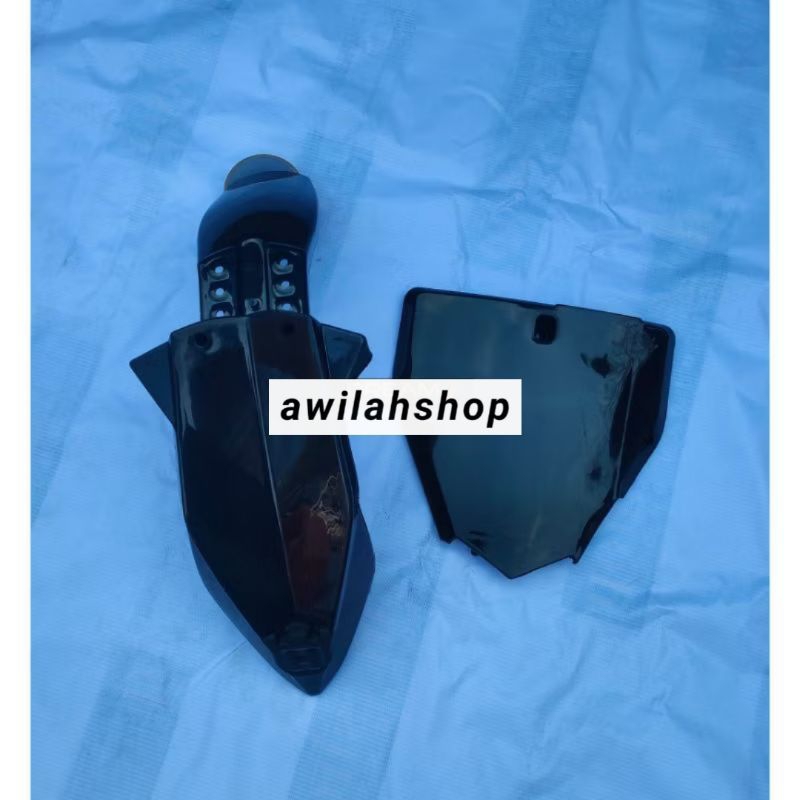 Spakbor depan Husqvarna cr65 dan Papan nomor husq cr65  Set Supermoto klx bg Dtracker Crf150l