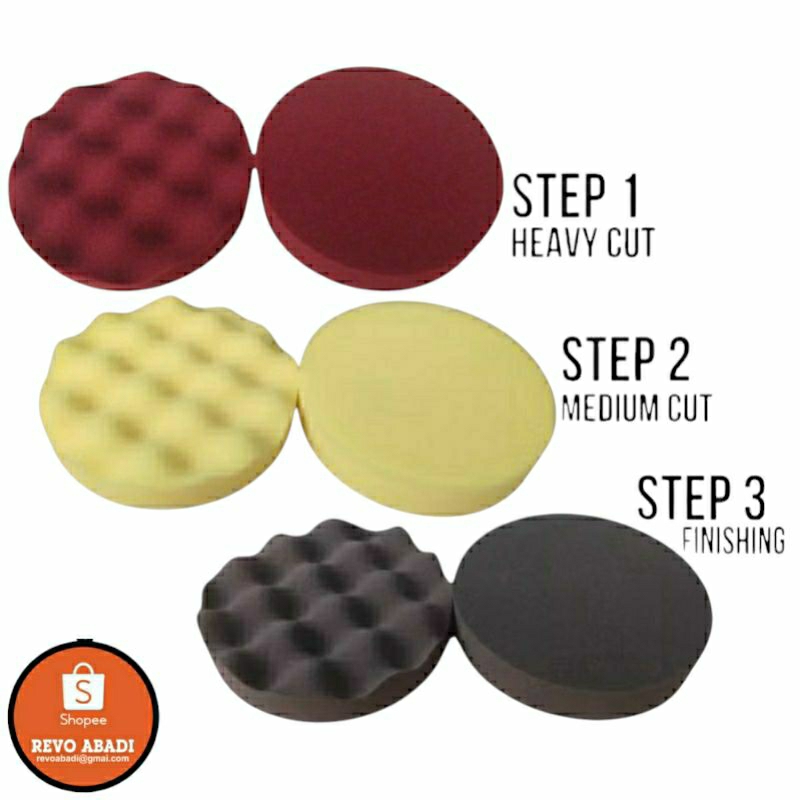 Busa Poles Ipo / Busa Poles Mobil 6 Inch Gelombang (1 Keping Busa)