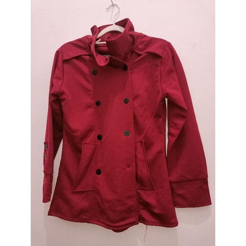 preloved coat merah