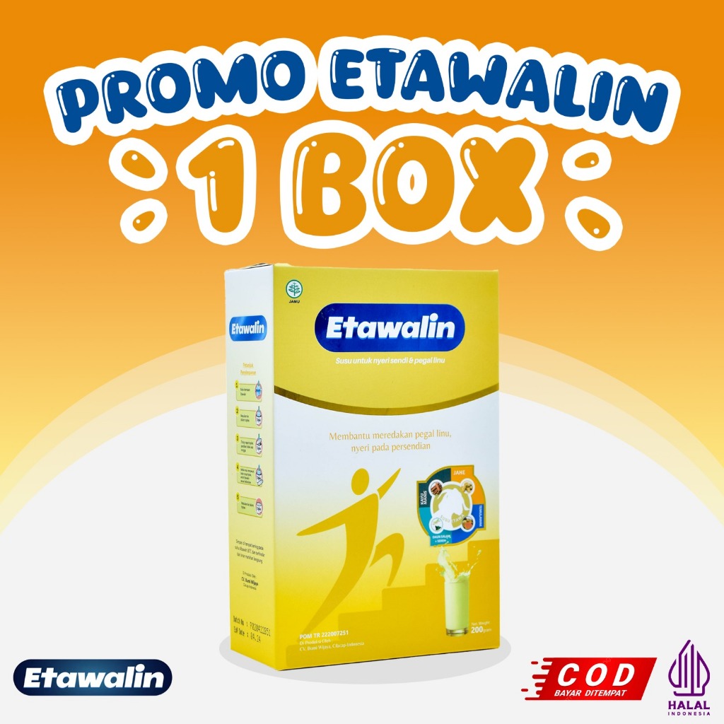 

Etawalin 1BOX - Susu Etawa Atasi Asam Urat, Nyeri Sendi & Tulang