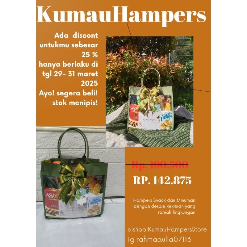 

hamper Snack dan minuman