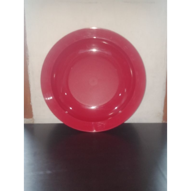 Tupperware Piring Large Deep Plate Merah