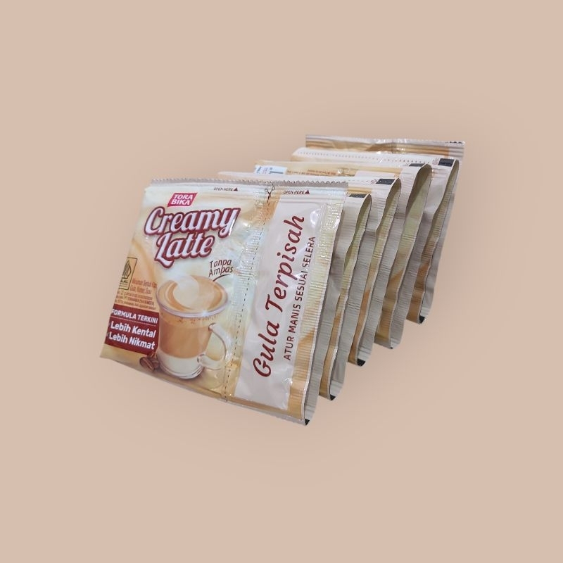 

Kopi Tora Bika Creamy Latte 22gr - 1 renceng [10pcs]