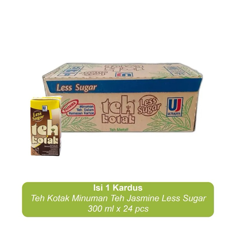 

Teh Kotak Jasmine Less Sugar 300 ml x 24 pcs