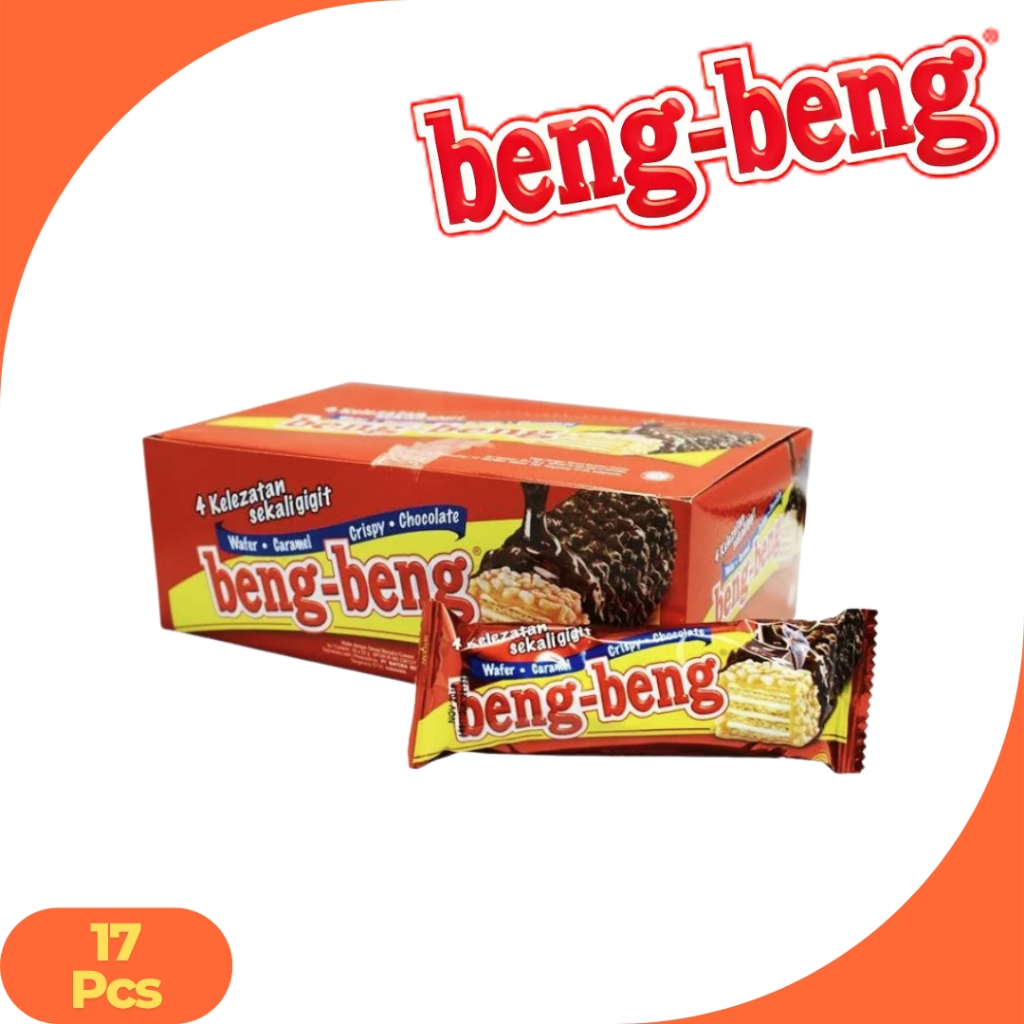 

Beng Beng Wafer Coklat Karamel 1 Box isi 17 Pcs