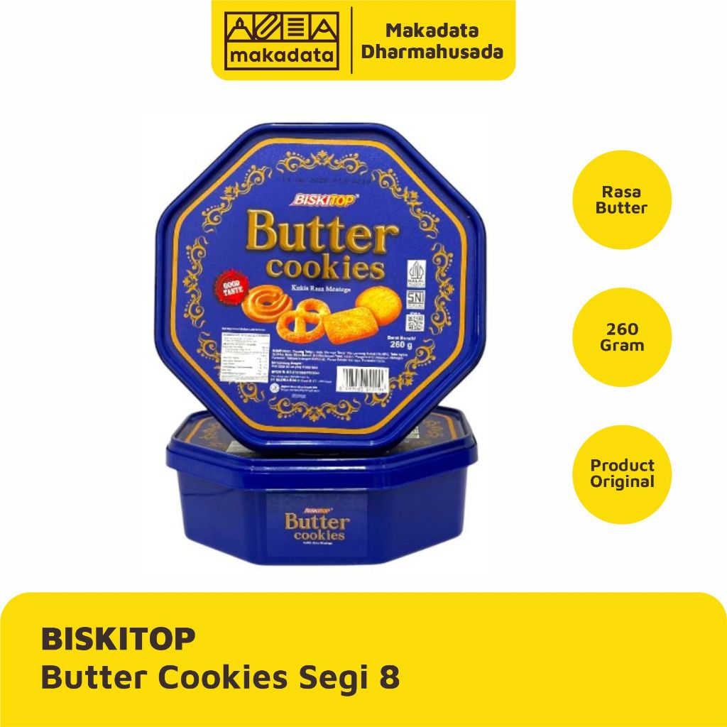 

BISKITOP BUTTER COOKIES 260 GRAM SEGI 8