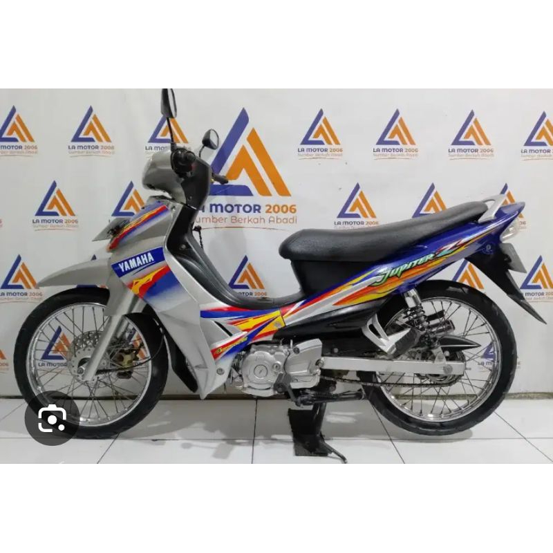 striping stiker les body Yamaha Jupiter z 2005 biru silver