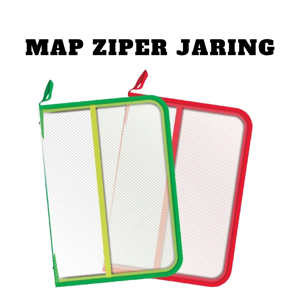 Map Zipper Jaring / Document File / Map Jaring / Map Resleting