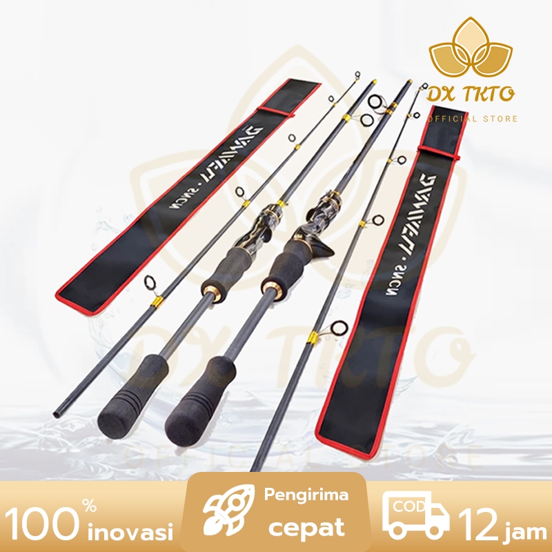 【COD】DX TOKO Ready Stock  Ultralight DAIWA Baitcasting Rod Medium Joran Pancing Carbon Lure M Power 