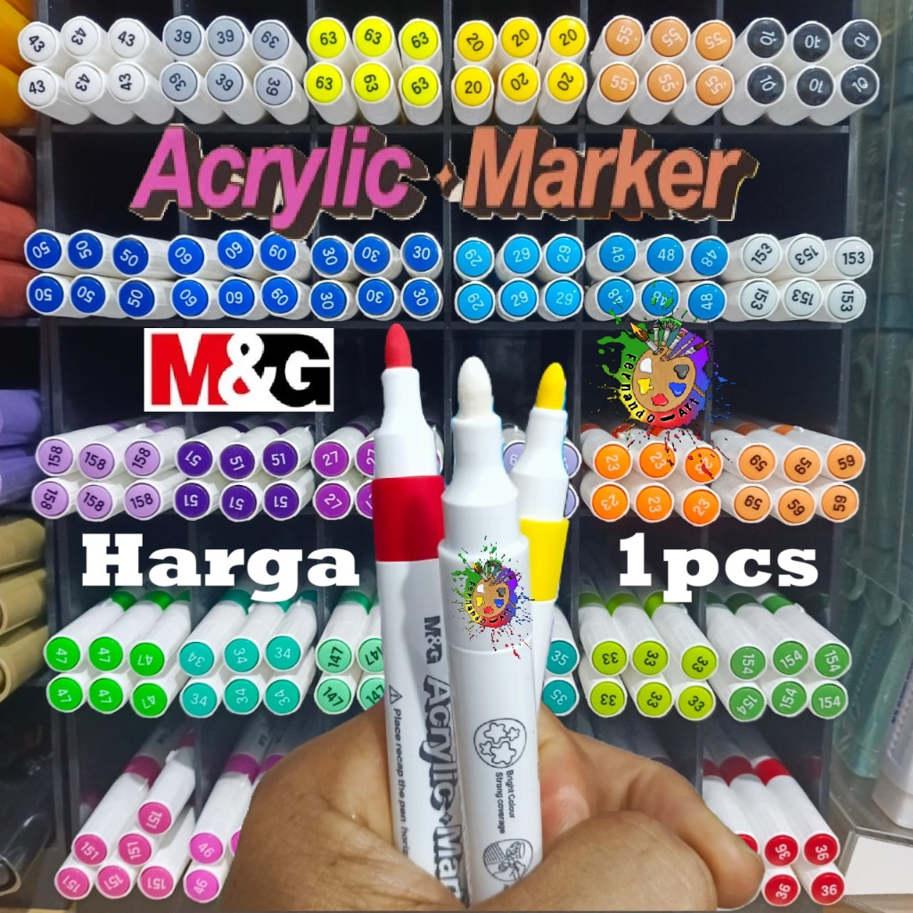 

BN - Acrylic Marker M&G / Akrilik Marker Round 30 Colour APMT3321 (1-PCS)