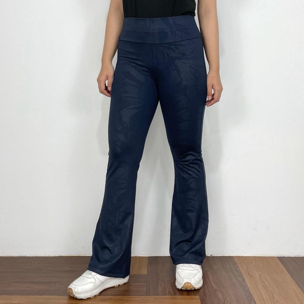 KADENS SPORT Celana Legging Flare Motif Legging Panjang Olahraga Yoga Sport Gym Celana Cutbray Basic