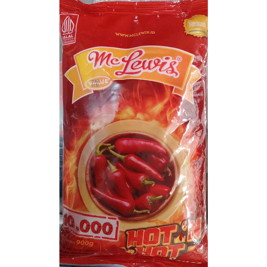

Mc Lewis Hot & Hot Chili Sauce 900 G