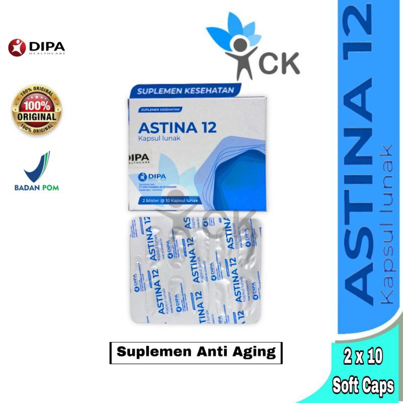 ASTINA 12 - astaxanthin 12 mg - rahasia awet mudamu