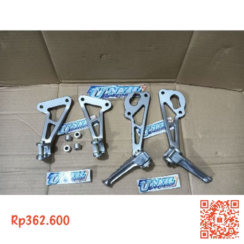 POSTEP STEP GANTUNGAN KNALPOT COBRA NON JOMBLO NINJA R RR SS BAHAN BESI