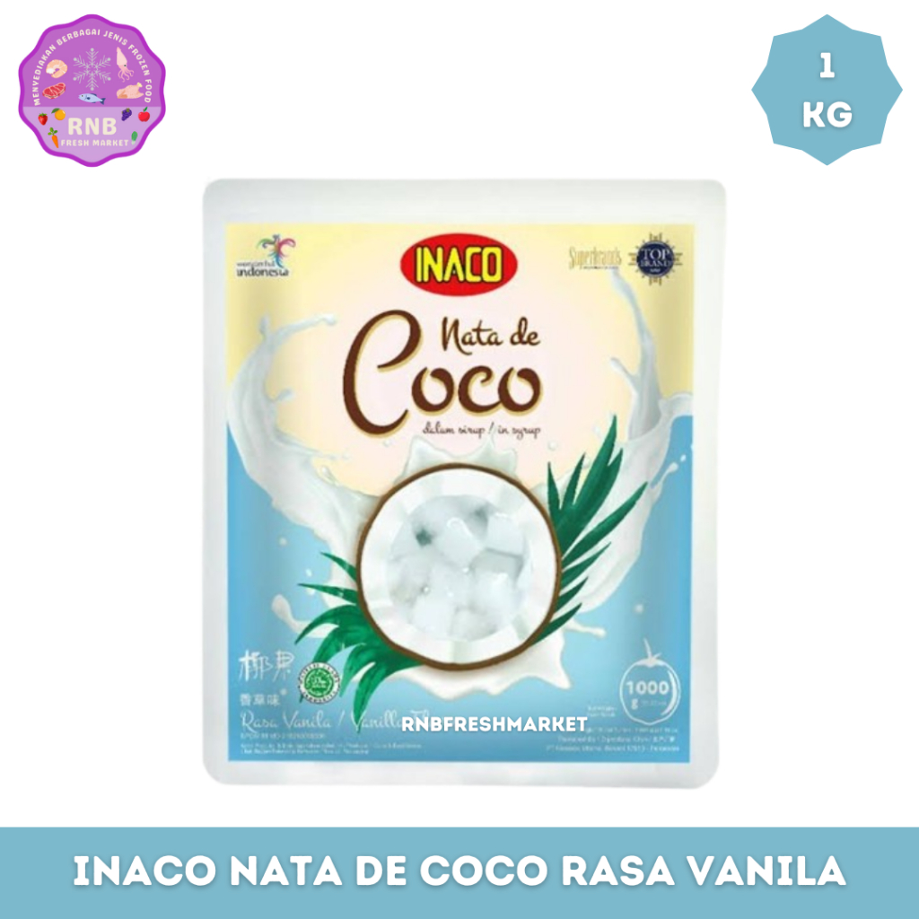 

Inaco Nata De Coco Rasa Vanila Netto 1 Kg