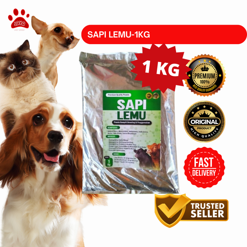 Premix Sapi Lemu 1 kg - Premix Sapi Penggemukan - Premix Sapi Kontes 1 kg - Premix Sapi Bagus