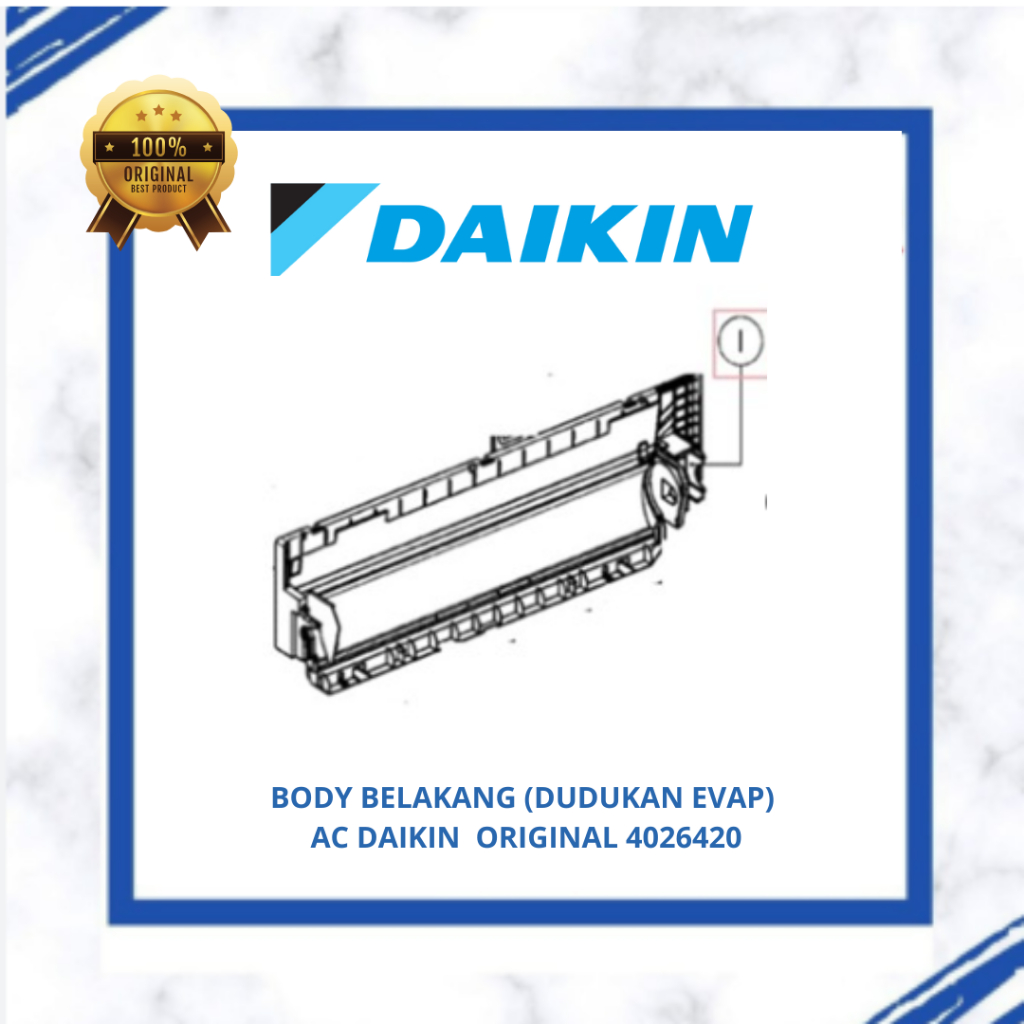 BODY BELAKANG (DUDUKAN EVAP) AC DAIKIN FTV60CXV14 ORIGINAL 4026420