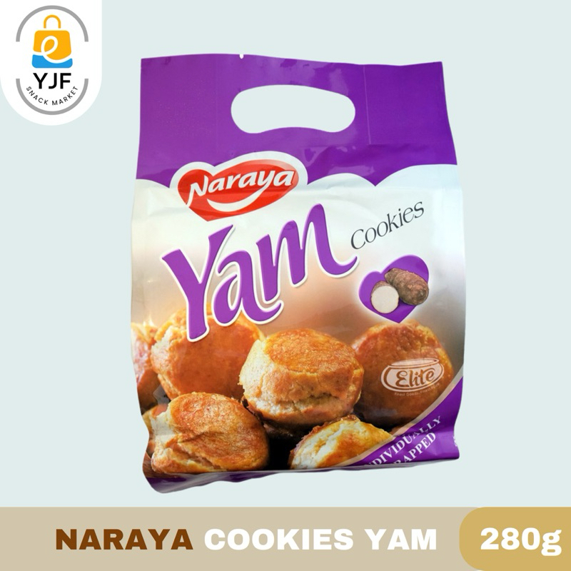 

Naraya Yam Cookies / Kue Talas Cemilan Snack - 280g